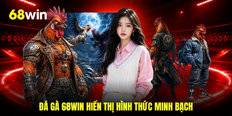 Đá gà 68WIN hiển thị hình thức minh bạch