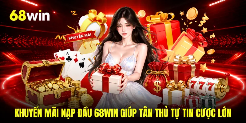 Khuyến mãi nạp đầu 68WIN giúp tân thủ tự tin cược lớn