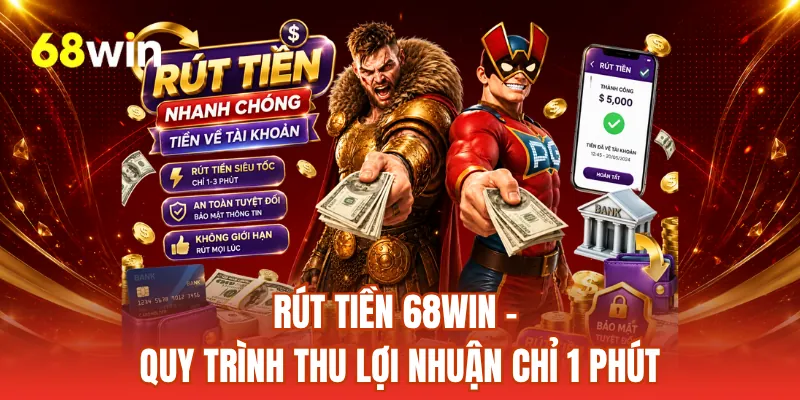 Rút Tiền 68WIN - Quy Trình Thu Lợi Nhuận Chỉ 1 Phút
